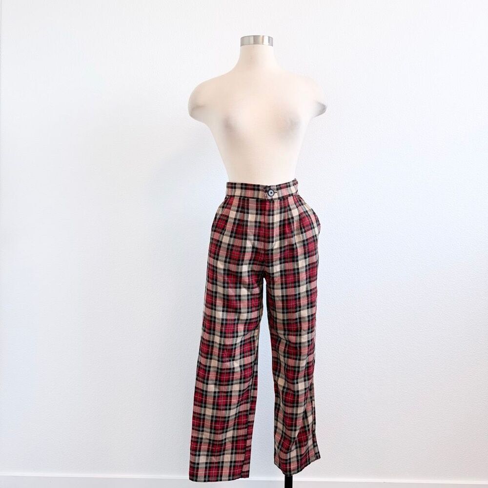 Urban Outfitters Urban Renewal Plaid Straight Pants Checkered Small